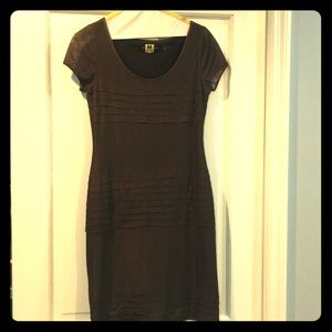 Andrew Marc brown/copper dress